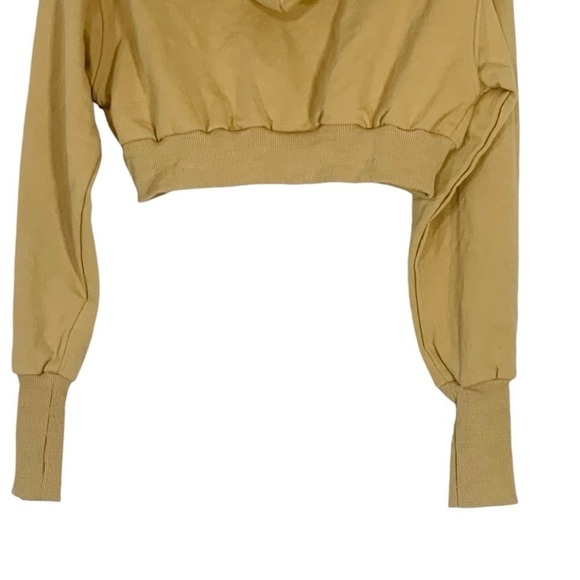 By Dylon Anderson Cropped Hooded Sweatshirt Jacket Size XS  NEW - Picture 8 of 10
